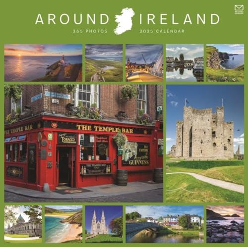 Around Ireland Square Wall Calendar 2025