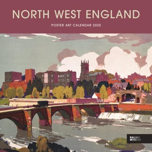 North West England Poster Art National Railway Museum Wiro Wall Calendar 2025