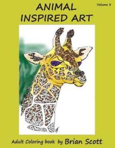 Animal Inspired Art Vol 3: Adult Coloring Book