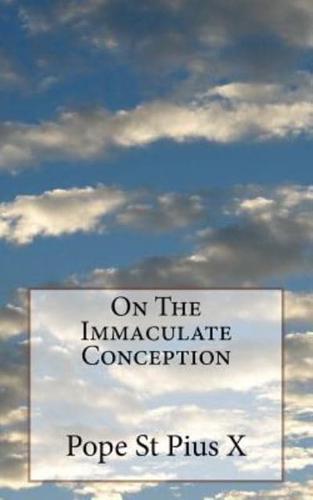 On The Immaculate Conception