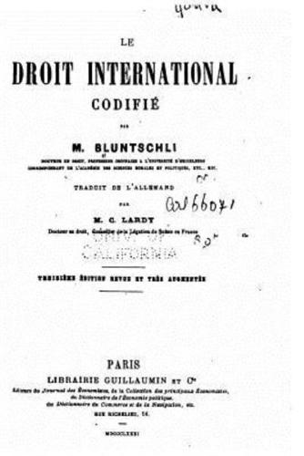 Le Droit International Codifié