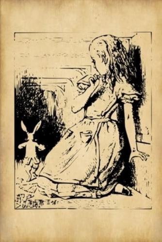 Alice in Wonderland Journal - Alice and The White Rabbit