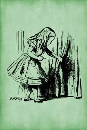 Alice in Wonderland Journal - Alice and The Secret Door (Green)