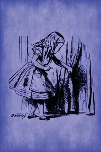 Alice in Wonderland Journal - Alice and The Secret Door (Blue)