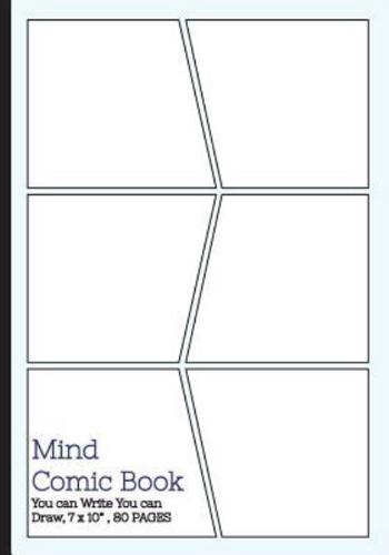 Mind Comic Book - 6 Panel,7"x10", 80 Pages, Make Your Own Comic Books