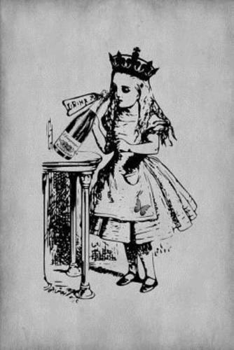 Alice in Wonderland Journal - Party Girl Alice (Grey)