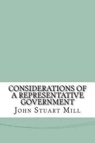 Considerations of a Representative Government