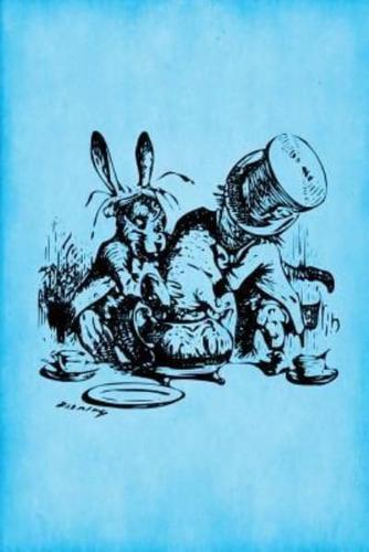Alice in Wonderland Journal - Mad Hatter's Tea Party (Bright Blue)