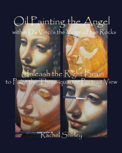 Oil Painting the Angel Within Da Vinci's the Virgin of the Rocks