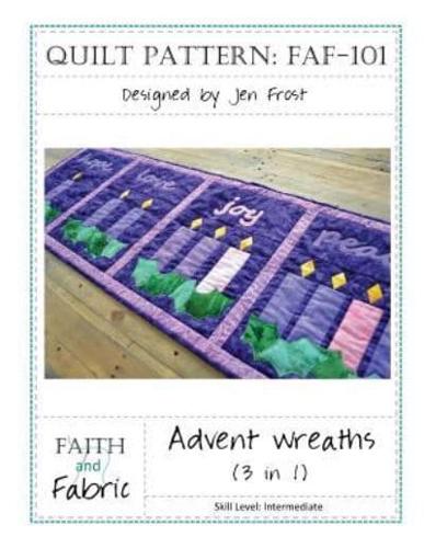 Advent Wreaths Quilt Pattern (3-In-1)