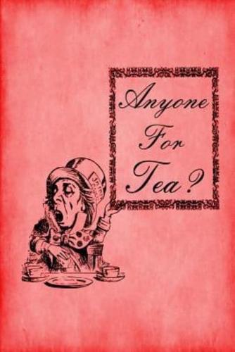 Alice in Wonderland Journal - Anyone For Tea? (Red)