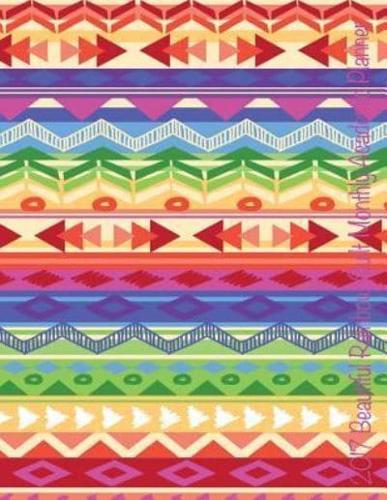 2017 Beautiful Rainbow Quilt Monthly Academic Planner