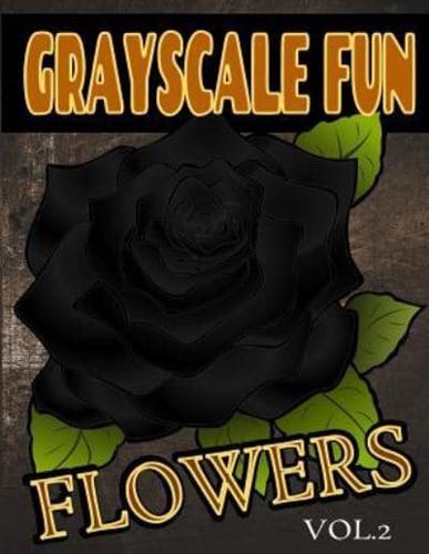 Grayscale Fun Flowers Vol.2