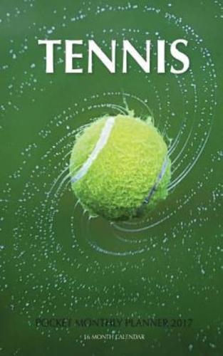 Tennis Pocket Monthly Planner 2017