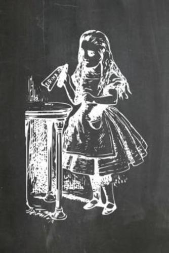Alice in Wonderland Chalkboard Journal - Drink Me!