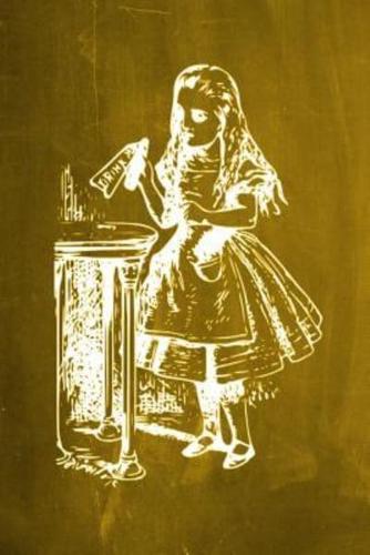 Alice in Wonderland Chalkboard Journal - Drink Me! (Yellow)