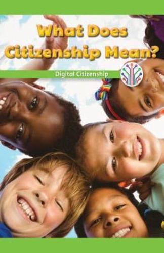 What Does Citizenship Mean?