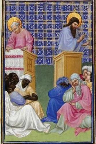 "David Foresees the Preaching of the Apostles" by the Limbourg Brothers