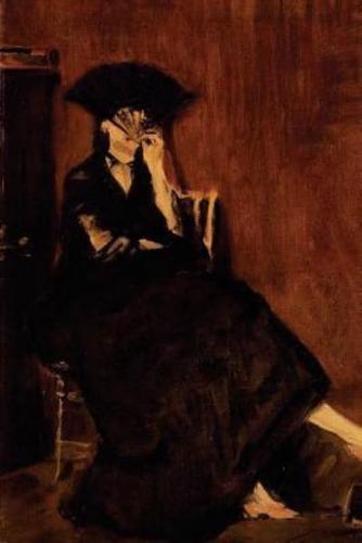 "Berthe Morisot With a Fan" by Edouard Manet - 1872