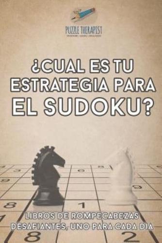 ¿Cuál es tu estrategia para el sudoku?   Libros de rompecabezas desafiantes, uno para cada día
