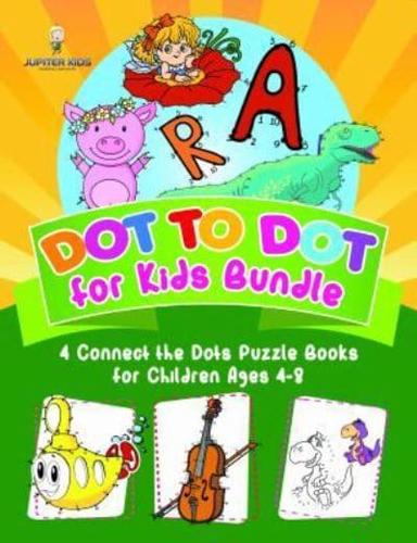 Dot to Dot for Kids Bundle - 4 Connect the Dots Puzzle Books for Children Ages 4-8