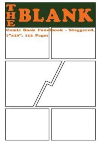 The Blank Comic Book Panelbook - Staggered, 7X10, 112 Pages
