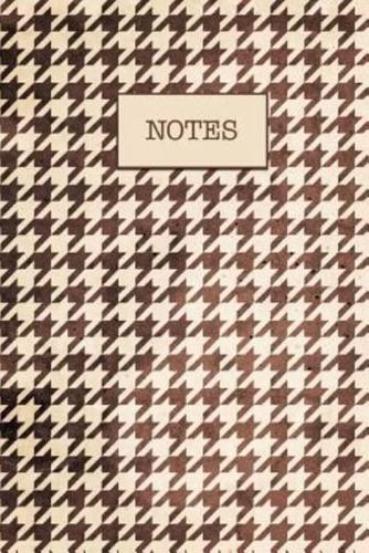 Journal Houndstooth Pattern Notes