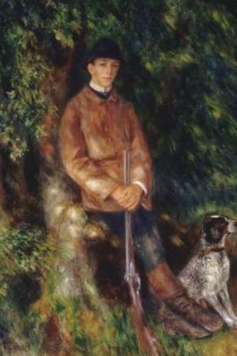 150 Page Lined Journal Alfred Berard and His Dog, 1881 Pierre Auguste Renoir