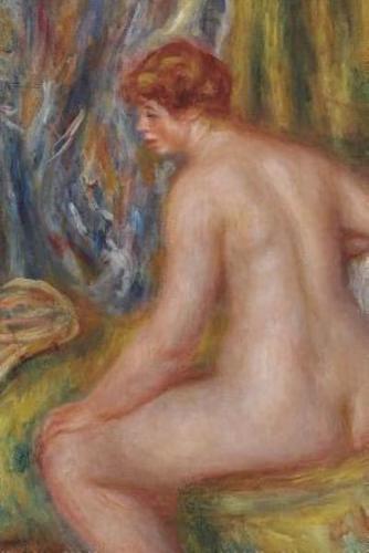 150 Page Lined Journal Bather Seated, 1915 Pierre Auguste Renoir