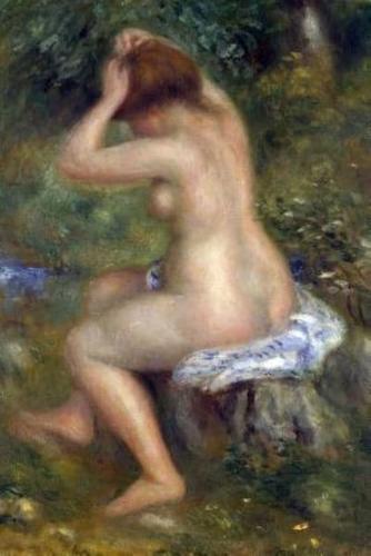 150 Page Lined Journal Bather 1, 1885-90 Pierre Auguste Renoir