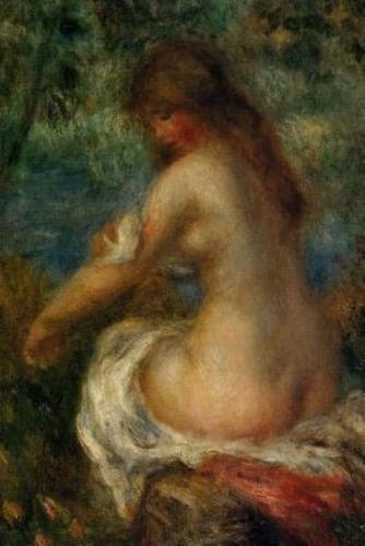 150 Page Lined Journal Bather, 1905 Pierre Auguste Renoir