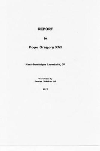 Lacordaire Report