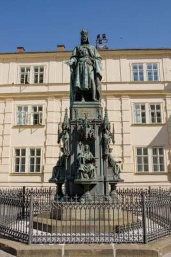 Statue at Old Town Hall in Prague, Czech Republic Journal