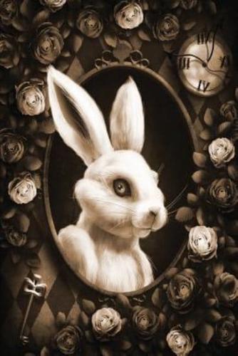 Alice in Wonderland Modern Journal - Outwards White Rabbit (Brown)