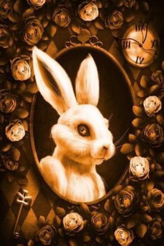 Alice in Wonderland Modern Journal - Outwards White Rabbit (Orange)