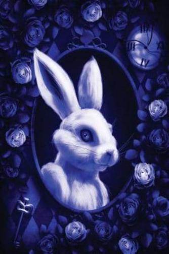 Alice in Wonderland Modern Journal - Outwards White Rabbit (Royal Blue)