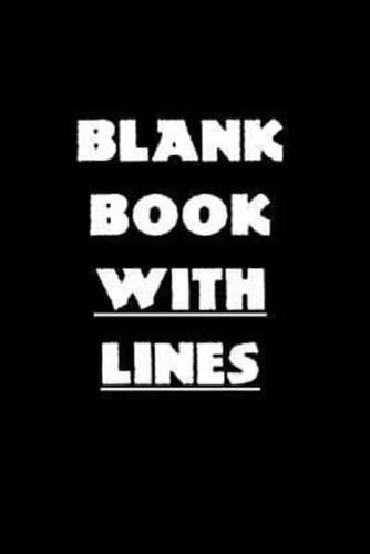 Blank Book With Lines