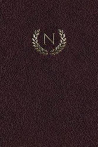 Monogram "N" Meeting Notebook