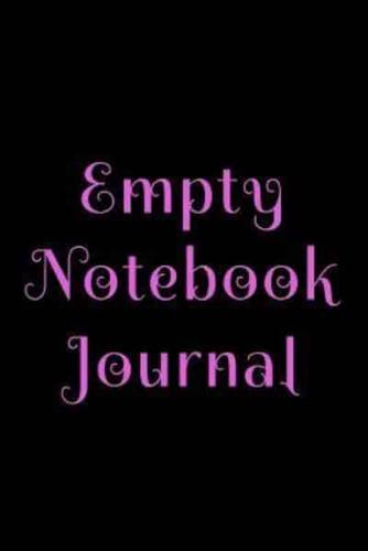 Empty Notebook Journal