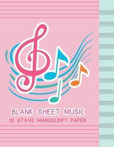 Blank Sheet Music 12 Stave Manuscript Paper