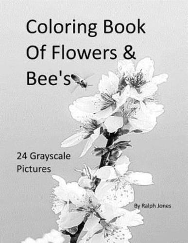 Coloring Book Of Flowers & Bee's