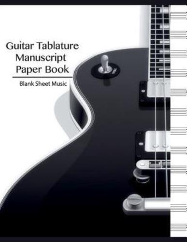 Blank Sheet Music-guitar Tablature Manuscript Paper Book
