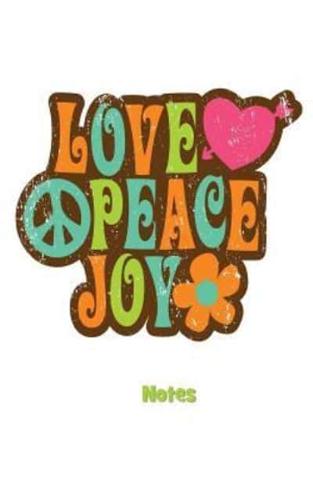 Love Peace Joy Notes