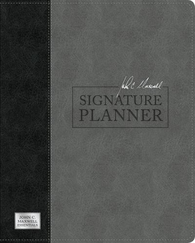 John C. Maxwell Signature Planner (Gray Black LeatherLuxe¬)