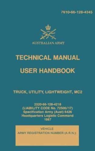 Technical Manual User Handbook Truck, Utility, Lightweight, MC2