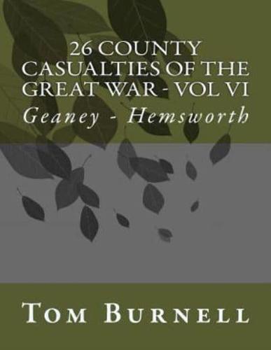 26 County Casualties of the Great War Volume VI