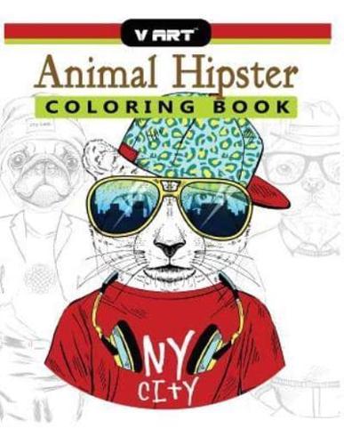 Animal Hipster Coloring Book