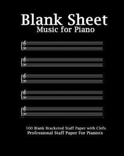 Blank Sheet Music for Piano - Black Cover
