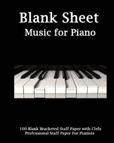 Blank Sheet Music for Piano - Keys Cover