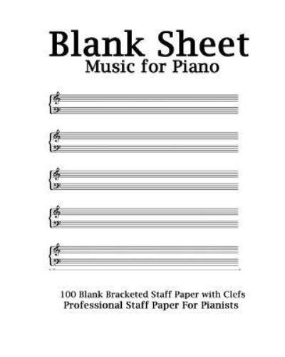 Blank Sheet Music for Piano -White Cover